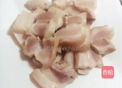 花菜炒五花肉的做法图解4