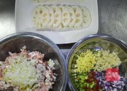 煎酿藕盒的做法图解2