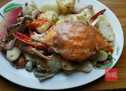 蟹炒年糕的做法图解6