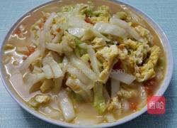 番茄鸡蛋炒白菜的做法图解9
