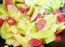 莴笋炒腊肠的做法图解4