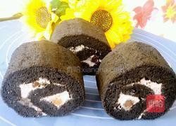 竹炭密豆蛋糕卷的做法图解19