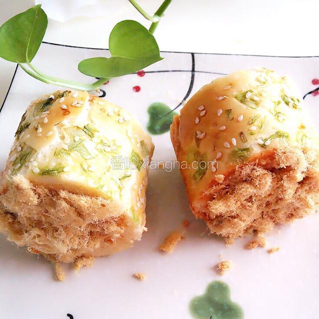 香葱肉松卷