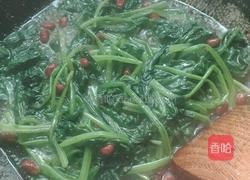 花生芝麻炒菠菜的做法图解8