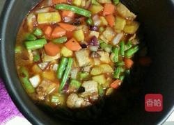 五花肉焖饭的做法图解4