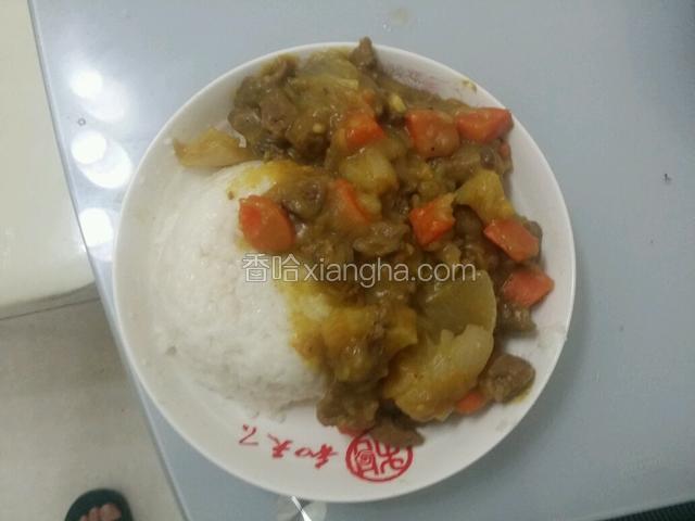 菜鸟咖喱牛肉饭(首次尝试)