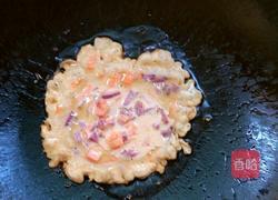 红萝卜紫薯糯米粉煎饼的做法图解7