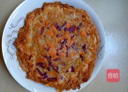 红萝卜紫薯糯米粉煎饼的做法图解11