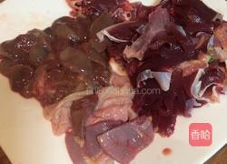 菜心炒鹅杂的做法图解2