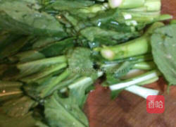 菜心炒鹅杂的做法图解5