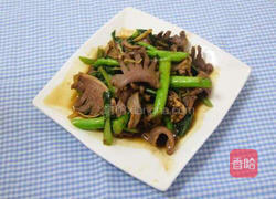 菜心炒鹅杂的做法图解6