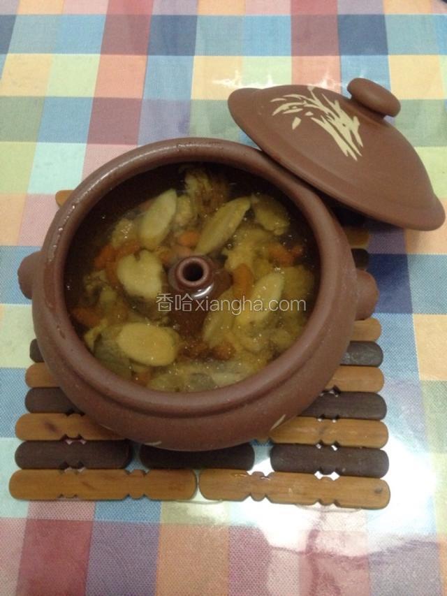 黄芪汽锅痩肉汤