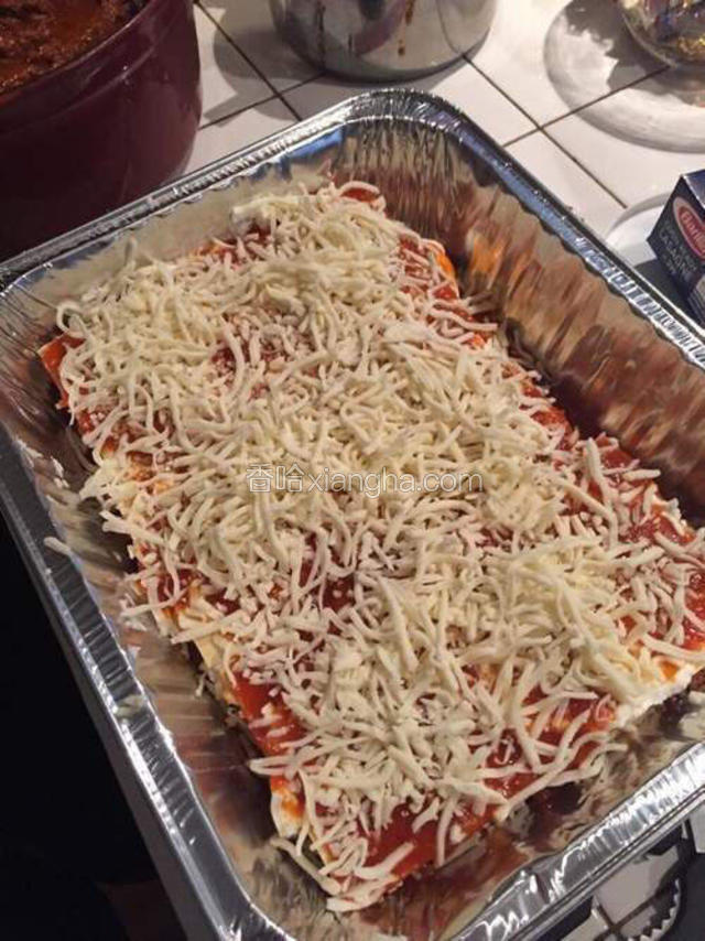 撒上干cheese