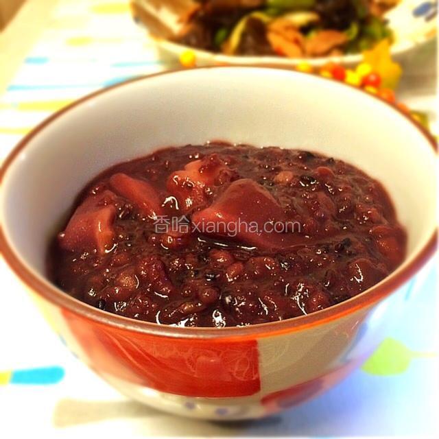 菱角红豆粥