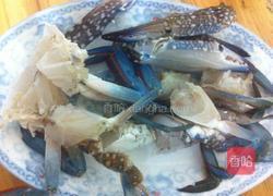 蒜蓉蒸花蟹的做法图解4