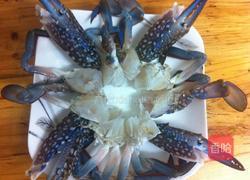 蒜蓉蒸花蟹的做法图解5