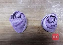 紫薯花苞馒头的做法图解8