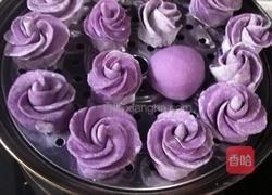 紫薯花苞馒头的做法图解10