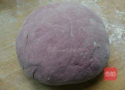 玫瑰花紫薯馒头的做法图解6