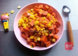 玉米爆炒肠的做法图解6
