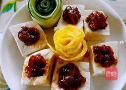 蒜蓉辣酱酿豆腐的做法图解6