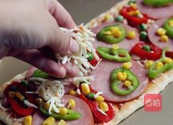 薄底脆皮火腿pizza的做法图解8