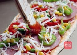 薄底脆皮火腿pizza的做法图解9