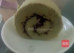 抹茶蓝莓海绵卷的做法图解8