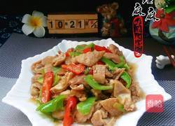 尖椒炒大肠的做法图解8