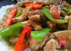 尖椒炒大肠的做法图解7