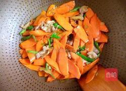 胡萝卜炒肉的做法图解6