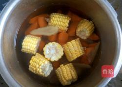 胡萝卜玉米排骨汤的做法图解4
