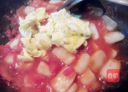 西红柿鸡蛋炒年糕的做法图解6