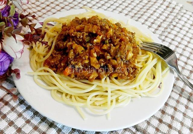 香菇牛肉意大利面