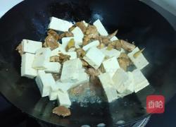 豆腐炒肉片的做法图解5