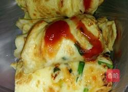 香葱火腿鸡蛋饼的做法图解3