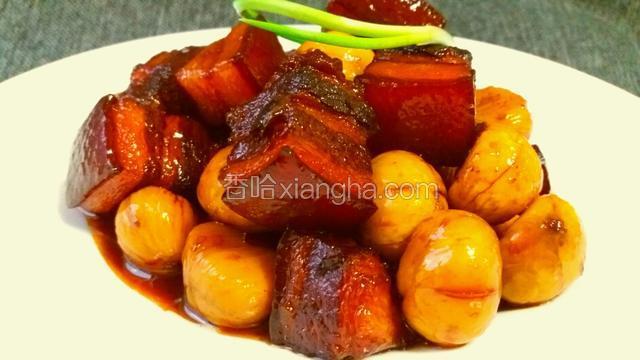 板栗花雕红烧肉