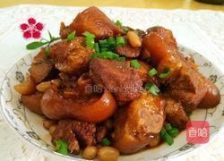 花生焖猪蹄的做法图解9