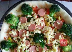 什锦烤肠披萨的做法图解2