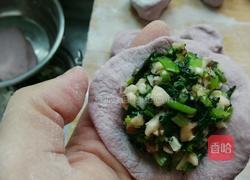紫薯香菇青菜包的做法图解9