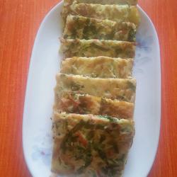 牛奶火腿青菜饼的做法[图]