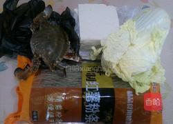 螃蟹炖大菜的做法图解1