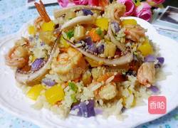 海鲜炒饭的做法图解12