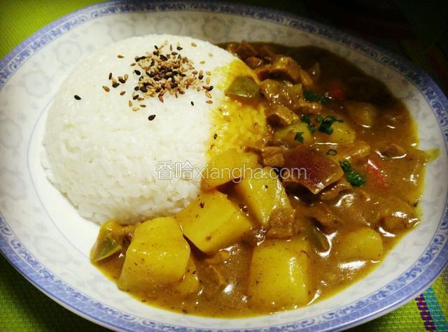 土豆牛肉咖喱饭