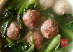 青菜肉丸汤的做法图解5
