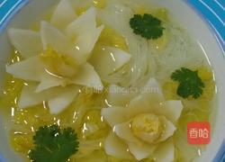 白菜莲花粉丝汤的做法图解11