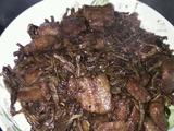 豇豆干烧肉