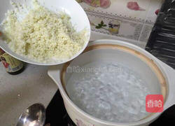 鲜虾砂锅粥的做法图解4