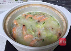 鲜虾砂锅粥的做法图解13