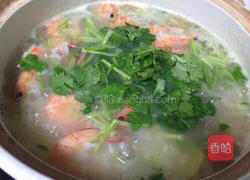 鲜虾砂锅粥的做法图解14